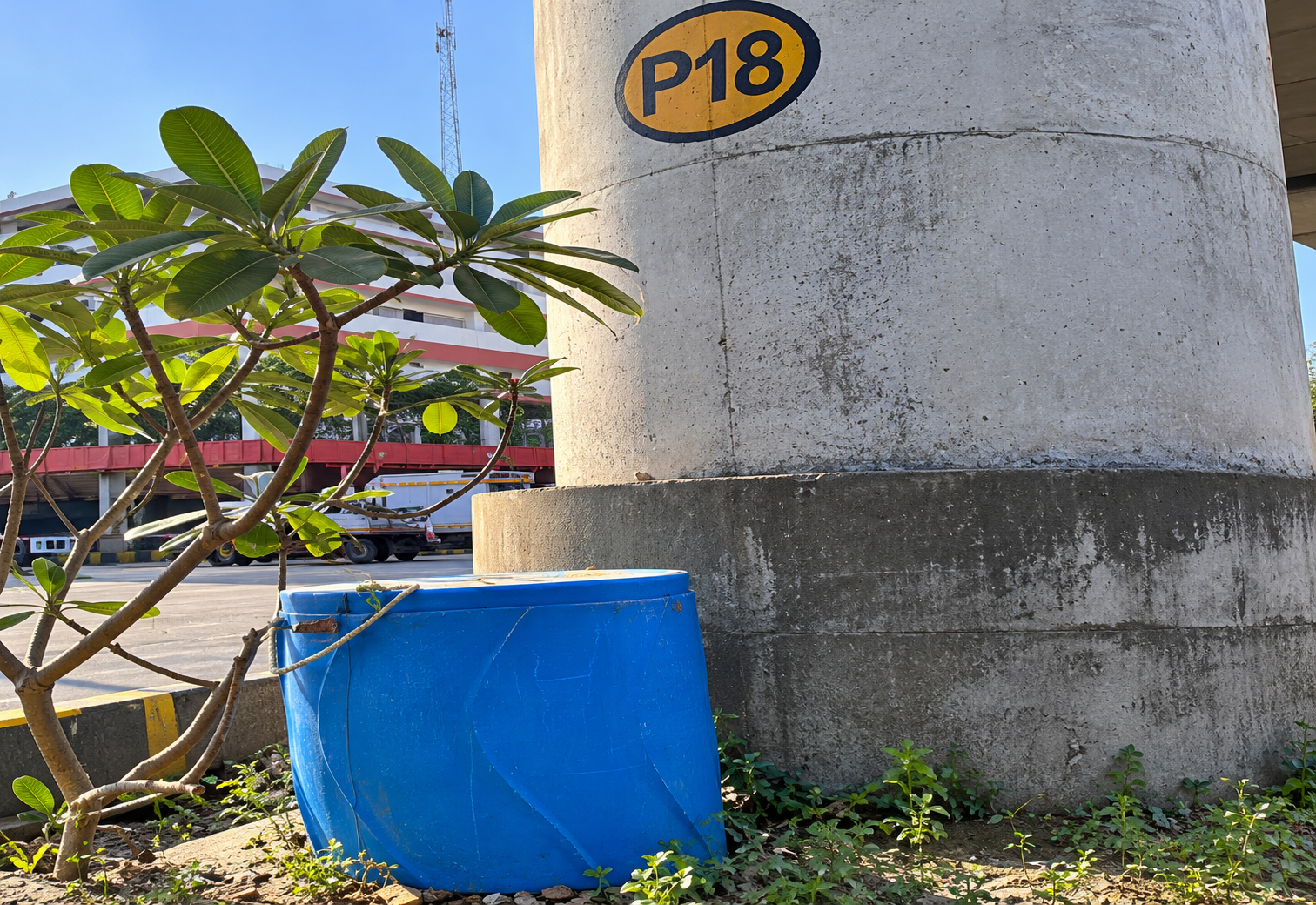 Rainwater harvesting installation