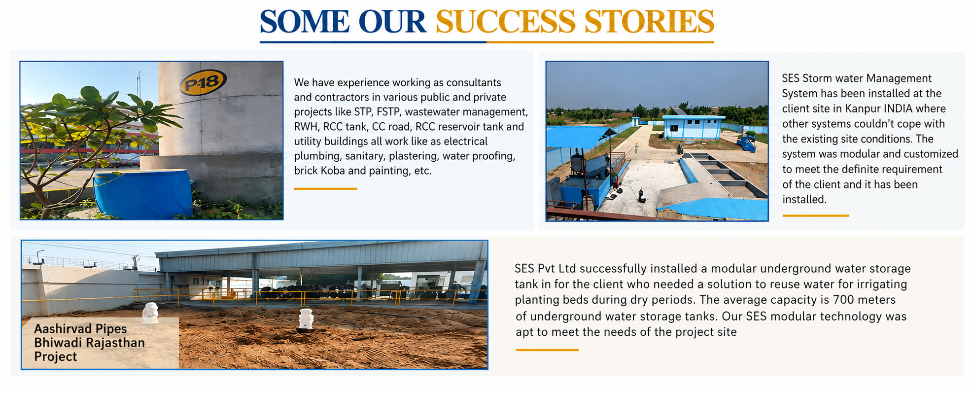 Some Our Success Stories